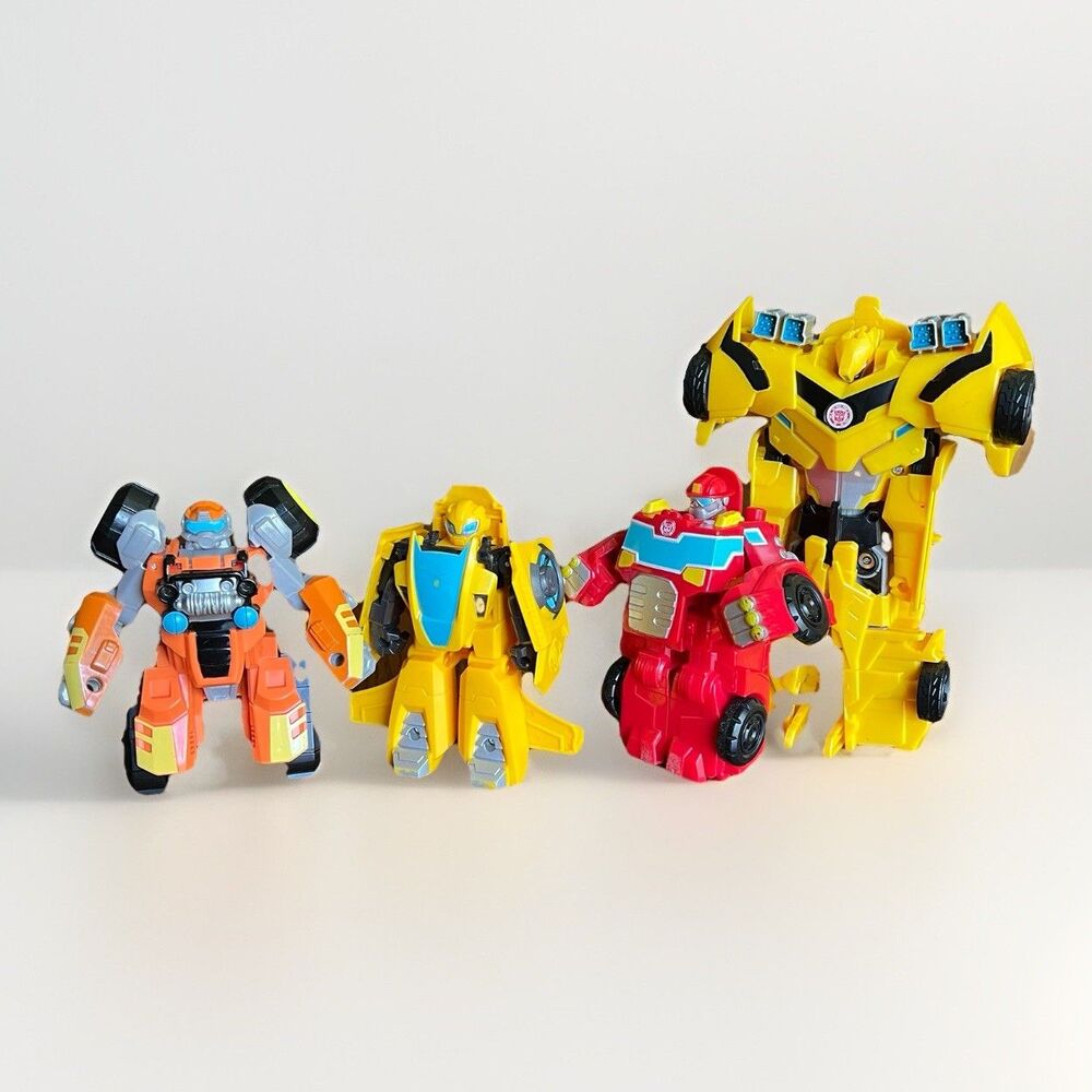Hasbro Transformers Playskool Heroes Rescue Bots Lot Action Figures Bumble Bee